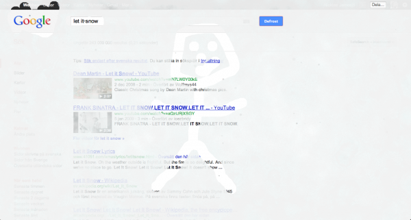 Let it snow på Google